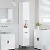 Image de vidaXL Cabinet de salle de bain Blanc brillant 31,5 x 33 x 190 cm
