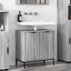Image de vidaXL Meuble de Lavabo de Salle de Bain avec stockage Gris Sonoma