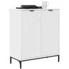 Image de vidaXL Buffet Blanc 69,5 x 33 x 82 cm Bois d'ingénierie