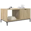 Image de vidaXL Salontafel Sonoma Eik 90 x 49 x 46 cm Bewerkt hout