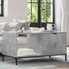 Image de vidaXL Table basse Gris béton 90 x 49 x 46 cm Bois d'ingénierie