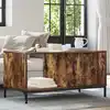 Image de vidaXL Table basse Chêne fumé 90 x 49 x 46 cm Bois d'ingénierie