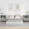 Image de vidaXL Cabinet de chevet avec tiroir 2 pcs Gris béton 49 x 36 x 61 cm