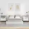 Image de vidaXL Cabinet de chevet 2 pcs Blanc brillant 49 x 36 x 61 cm