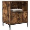 Image de vidaXL Cabinet de chevet 2 pièces Chêne fumé 49 x 36 x 61 cm