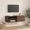 Image de vidaXL Cabinet en Bois Chêne brun 100,5 x 39 x 30 cm Bois d'ingénierie