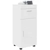 Image de vidaXL Ensemble d'armoire de salle de bain TULUM Blanc