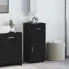 Image de vidaXL Ensemble d'armoire de salle de bain TULUM Noir
