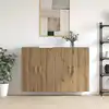 Image de vidaXL Armoire Murale 2 pc Chêne artisanal 69,5 x 34 x 90 cm
