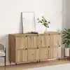 Image de vidaXL Armoire de rangement 2 pc Chêne artisanal 60 x 35 x 70 cm