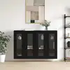 Image de vidaXL Armoires Murailles 2 pc Chêne noir 69,5 x 34 x 90 cm