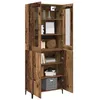 Image de vidaXL Haut Armoire 2 pc Bois ancien 69,5 x 34 x 180 cm