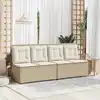 Image de vidaXL Banc de jardin Beige polyrotin