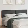 Image de vidaXL Tête de lit capitonnée Gris Naturel et Foncé 200 cm Pin massif