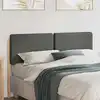 Image de vidaXL Tête de lit capitonnée Marron et gris clair 140 cm Pin massif