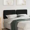 Image de vidaXL Tête de lit capitonnée Marron et Noir 120 cm Pin massif