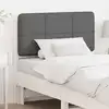Image de vidaXL Tête de lit capitonnée Blanc et gris clair 90 cm Pin massif