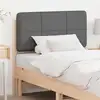 Image de vidaXL Tête de lit capitonnée Marron et gris clair 80 cm Pin massif