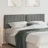 Image de vidaXL Tête de lit capitonnée Marron et gris clair 150 cm Pin massif