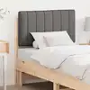 Image de vidaXL Tête de lit capitonnée Brun et gris foncé 80 cm Pin massif