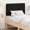 Image de vidaXL Tête de lit capitonnée Marron et Noir 75 cm Pin massif