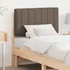 Image de vidaXL Tête de lit capitonnée Marron et Taupe 75 cm Pin massif