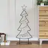 Image de vidaXL Arbre de Noël en métal Noir 90,5 cm Acier