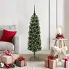 Image de vidaXL Sapin de Noël artificiel Vert 120 cm PVC et acier et plastique