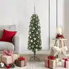 Image de vidaXL Sapin de Noël artificiel Vert 120 cm PVC et acier et plastique
