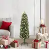 Image de vidaXL Sapin de Noël artificiel Vert 120 cm PVC et acier et plastique