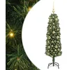 Image de vidaXL Sapin de Noël artificiel Vert 150 cm PVC et acier et plastique