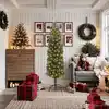 Image de vidaXL Sapin de Noël artificiel Vert 180 cm PVC et acier et plastique