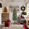 Image de vidaXL Sapin de Noël artificiel Vert 180 cm PVC et acier et plastique