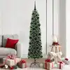 Image de vidaXL Sapin de Noël artificiel Vert 180 cm PVC et acier et plastique
