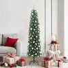 Image de vidaXL Sapin de Noël artificiel Vert 180 cm PVC et acier et plastique