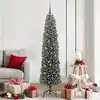 Image de vidaXL Sapin de Noël artificiel Vert 180 cm PVC et acier et plastique