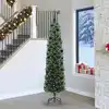 Image de vidaXL Sapin de Noël artificiel Vert 240 cm PVC et acier et plastique