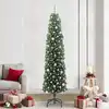 Image de vidaXL Sapin de Noël artificiel Vert 240 cm PVC et acier et plastique