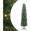 Image de vidaXL Sapin de Noël artificiel Vert 240 cm PVC et acier et plastique