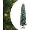 Image de vidaXL Sapin de Noël artificiel Vert 240 cm PVC et acier et plastique