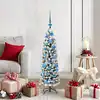Image de vidaXL Sapin de Noël artificiel Vert 120 cm PVC et acier et plastique