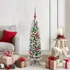 Image de vidaXL Sapin de Noël artificiel Vert 120 cm PVC et acier et plastique
