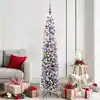 Image de vidaXL Sapin de Noël artificiel Vert 180 cm PVC et acier et plastique