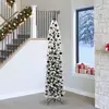 Image de vidaXL Sapin de Noël artificiel Vert 240 cm PVC et acier et plastique
