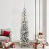 Image de vidaXL Sapin de Noël artificiel Vert 240 cm PVC et acier et plastique
