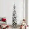 Image de vidaXL Sapin de Noël artificiel Vert 240 cm PVC et acier et plastique