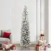 Image de vidaXL Sapin de Noël artificiel Vert 240 cm PVC et acier et plastique