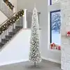Image de vidaXL Sapin de Noël artificiel Vert 300 cm PVC et acier et plastique