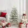 Image de vidaXL Sapin de Noël Artificiel à Branches Articulées Blanc 120 cm