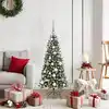 Image de vidaXL Sapin de Noël artificiel Vert 120 cm PVC, plastique et acier